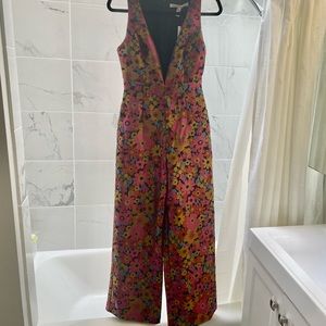 Anthropologie floral wide leg jumpsuit size 2 with tags